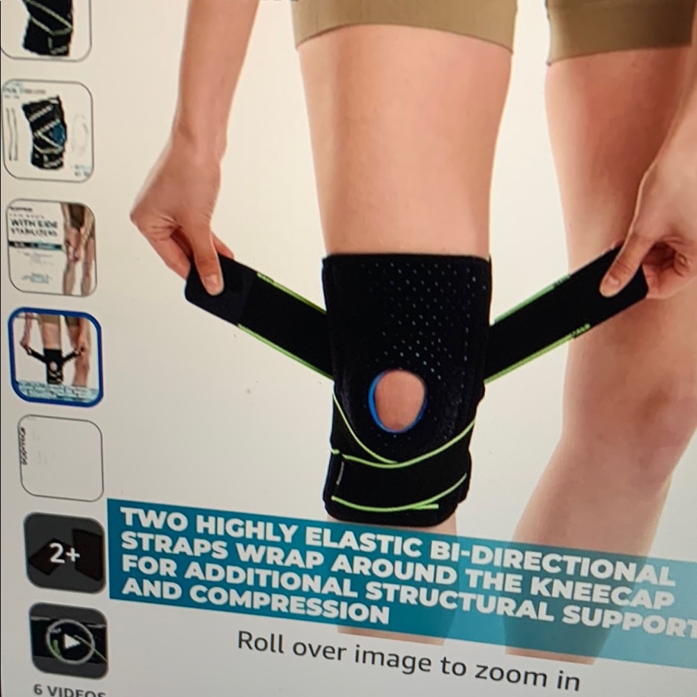 Bodyprox Knee Brace with Side Stabilizers & Patella Gel Pads for Knee Support